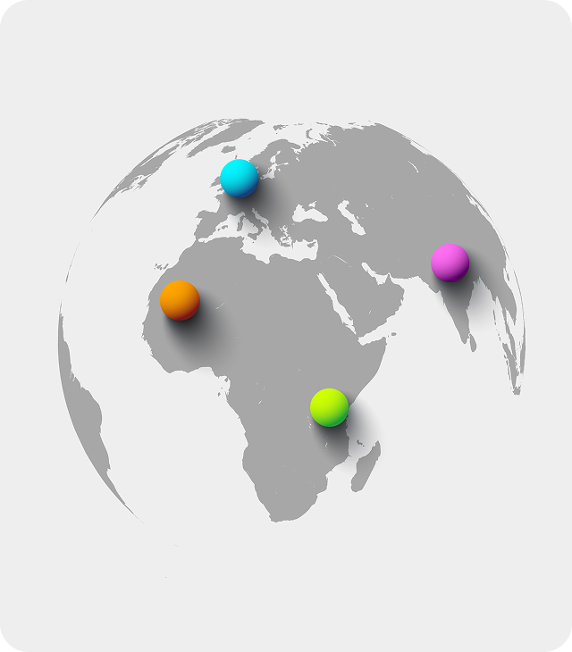 World map showing Audacity Bootcamp's global reach
